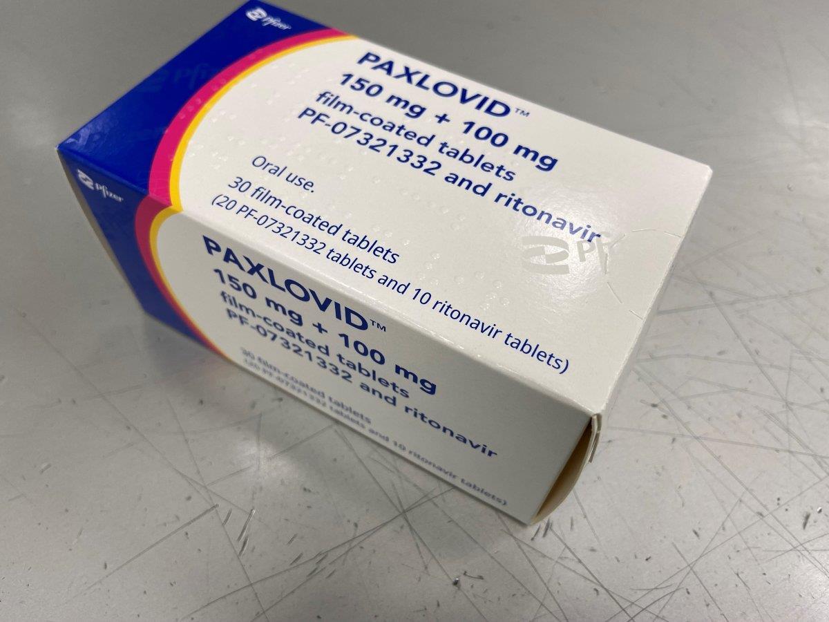 Paxlovid tabletter - Klikk for stort bilete